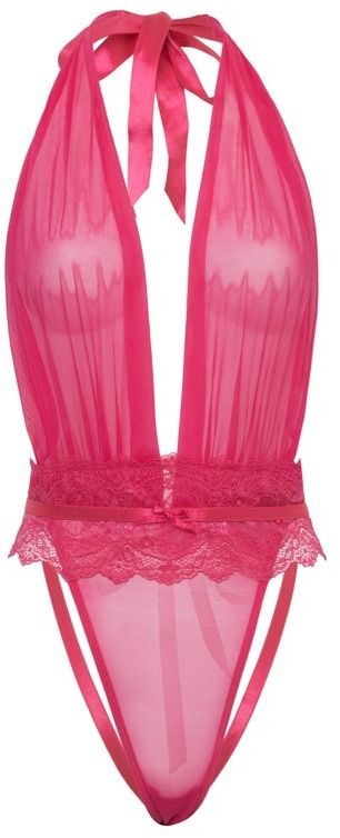 Fuchsiové crotchless body Maylah