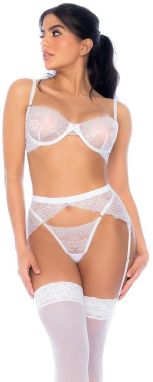 Biely trojdielny set 8935