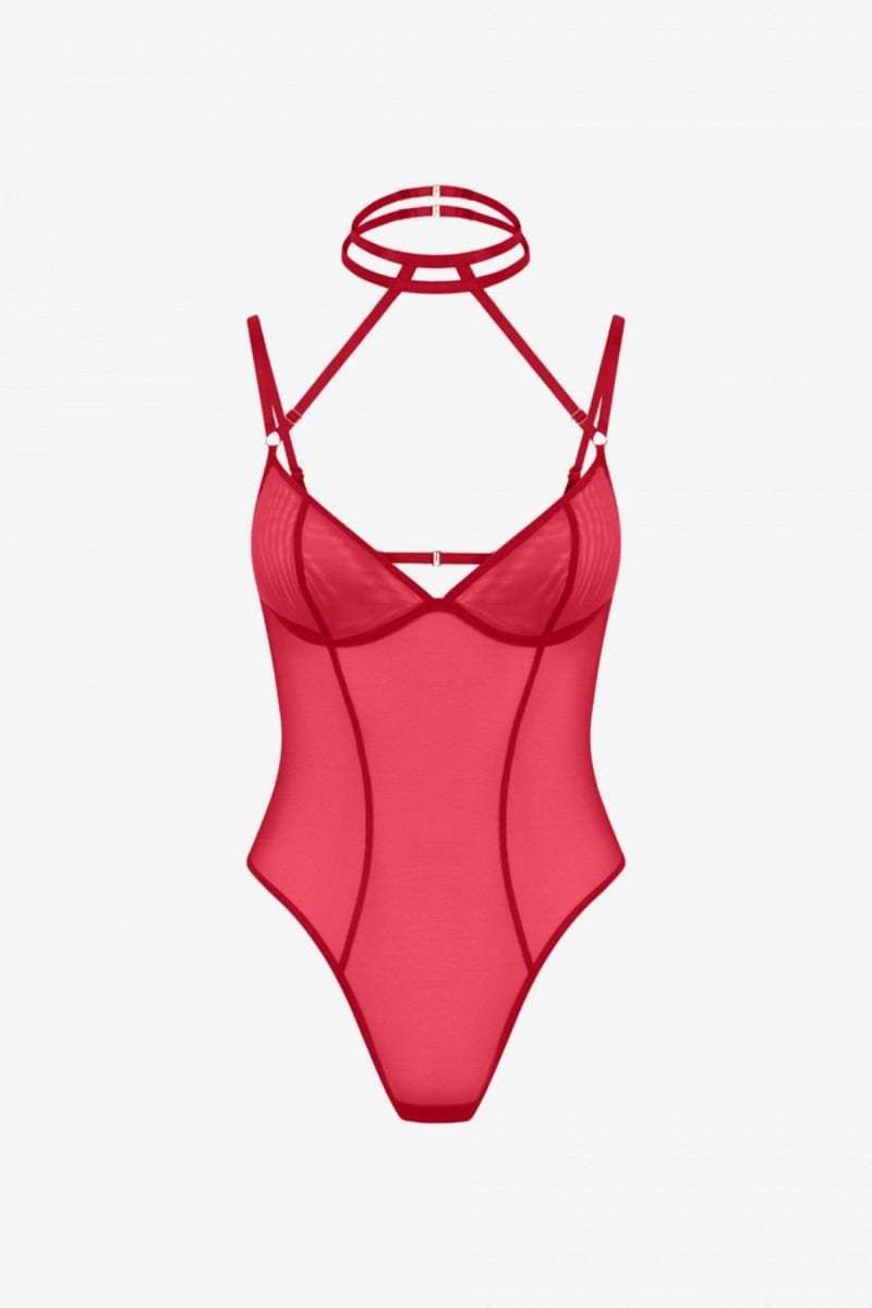 Červené priesvitné body Mara