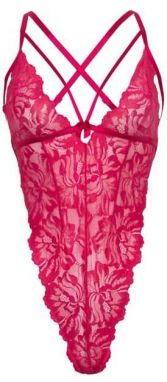 Fuchsiové čipkované body Lucciana