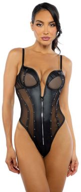 Čierne body Lust & Leather