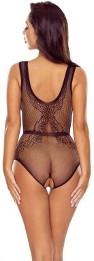 Čierne crotchless body BS115