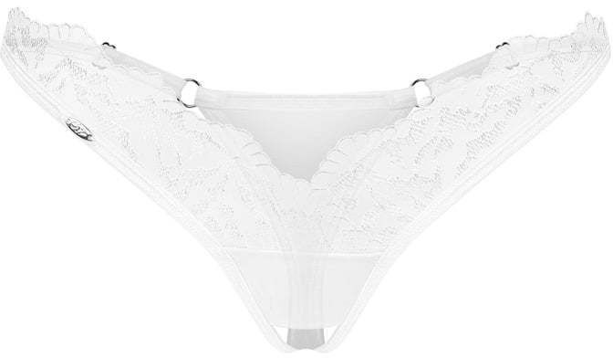 Biele crotchless tangá Arrowel
