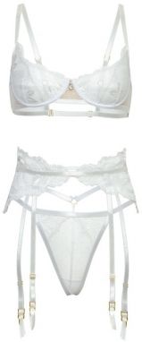 Biely trojdielny set Portia