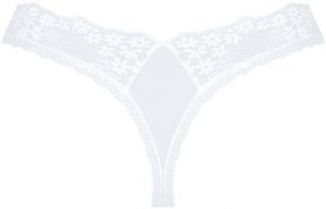 Biele tango nohavičky s čipkou Heavenlly