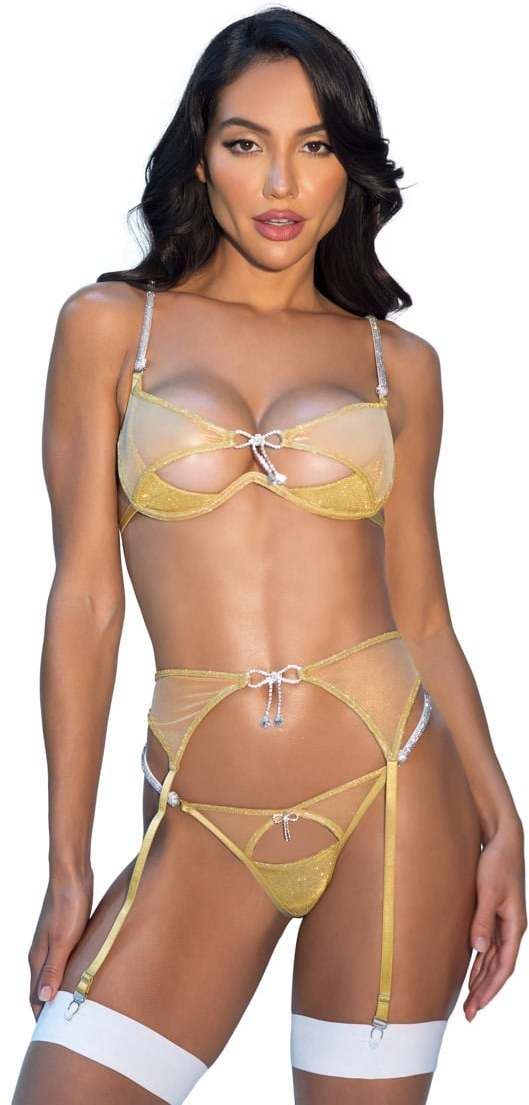 Zlatý trojdielny set Gilded beauty