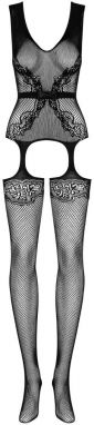Čierne bodystockings F217