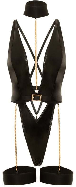 Čierne vinylové body Harness Haven