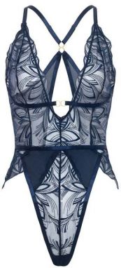 Modré čipkované body Davina