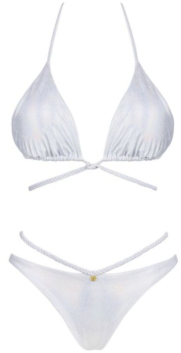 Biele trojuholníkové bikiny Blancossa