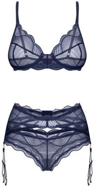 Tmavomodré trojdielny set Nighty Blue
