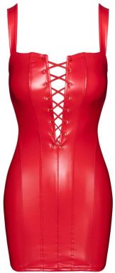 Červené mini šaty Bombshell Lace-Up