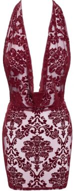 Bordové mini šaty Kink Royal