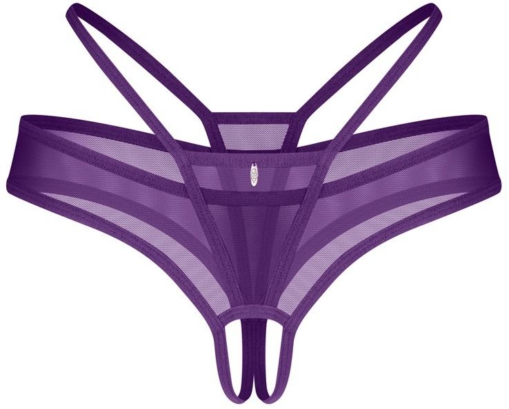 Fialové crotchless nohavičky Vibres
