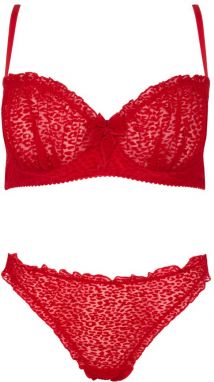 Červený dvojdielny set Catilla