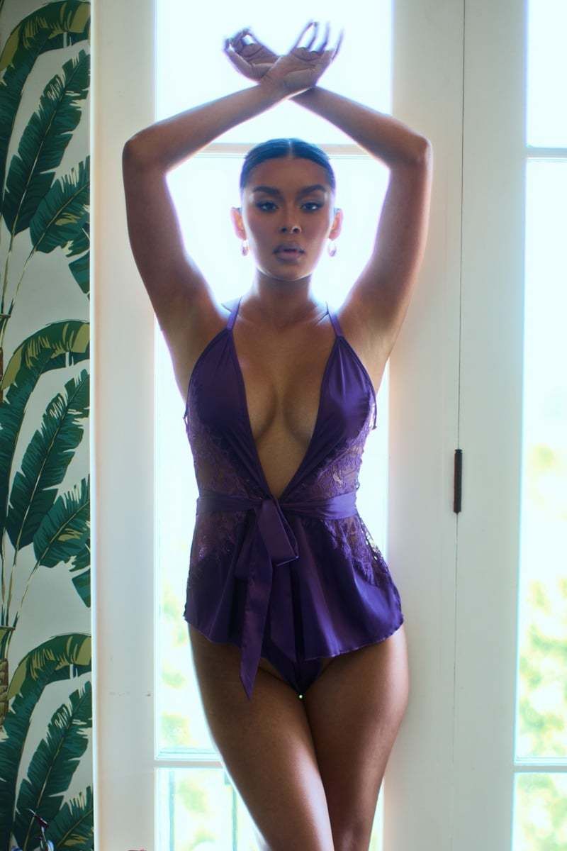 Fialový overal Moonlight Kiss