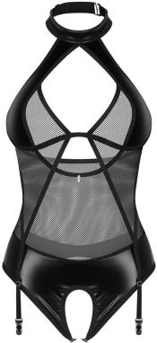 Čierne crotchless body Dominna