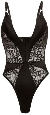 Čierne body s výstrihom Amaya