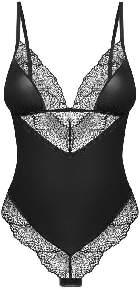 Čierne čipkované body Lobellis