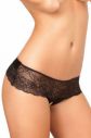 Crotchless tangá Lace Bow černá galéria