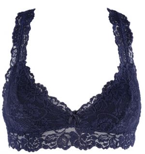 Tmavomodrá podprsenka Just In Lace Bralette