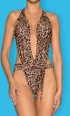 Hnedé leopardie plavky Cancunella galéria