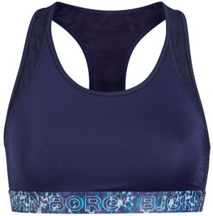 Tmavomodrá športová podprsenka BB Leopard Soft Top
