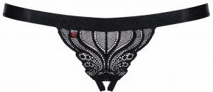 Čierne crotchless tangá 828 galéria