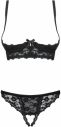 Čierny open-bra set Letica galéria