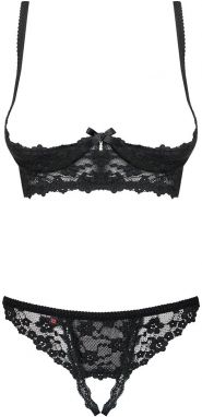 Čierny open-bra set Letica galéria