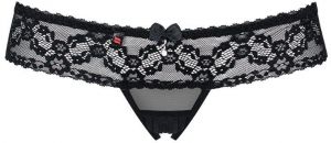 Čierne crotchless tangá 837 galéria
