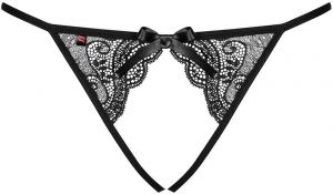 Čierne crotchless nohavičky Miamor galéria
