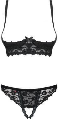 Čierny open-bra set Letica galéria
