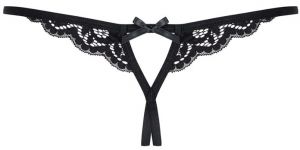 Čierne crotchless tangá 831 galéria