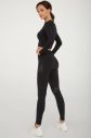 Čierne legíny s vysokým pásom Fitness Leggings GA galéria