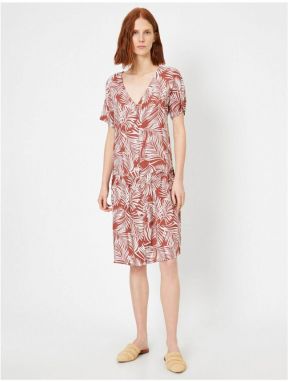 Koton Patterned Linen Dress