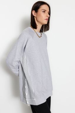 Trendyol Gray Woven Pieced Knitted Tunic