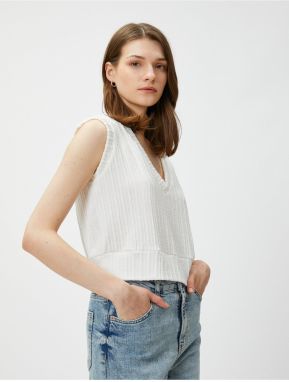 Koton Crop V Neck Undershirt