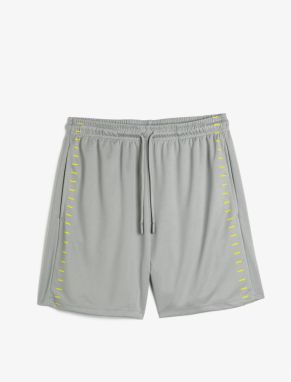 Koton Sports Shorts Waist Laced Stripe Printed Pocket Detailed