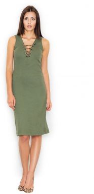 Figl Woman's Dress M487 Olive