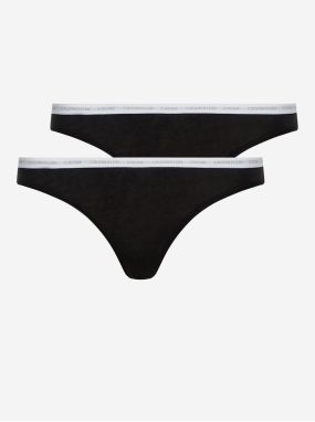 Sada dvoch čiernych nohavičiek Calvin Klein Underwear