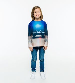 Mr. GUGU & Miss GO Kids's Longsleeve LS-K-LNG532 Navy Blue