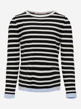 White-black girly striped sweater ONLY Suzana - Girls