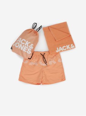 Pánske plavky Jack & Jones Towel & Backpack Set