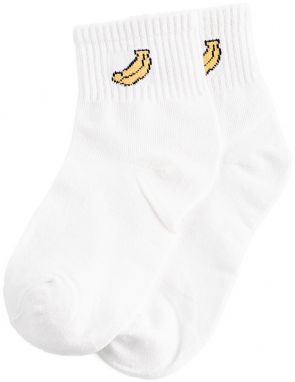 Children's socks Shelvt white banana