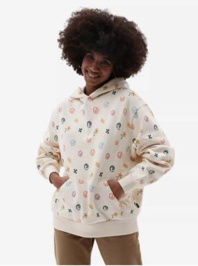 Cream Women's Patterned Hoodie VANS - Women