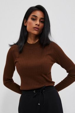 Striped sweater - brown
