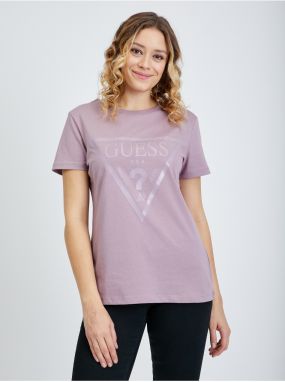 Light Purple Women's T-Shirt Guess Adele - Women