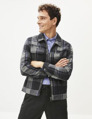 Celio Woolen Plaid Jacket Punjab - Men