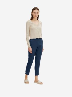 Dark blue Tom Tailor Women's Trousers - Women